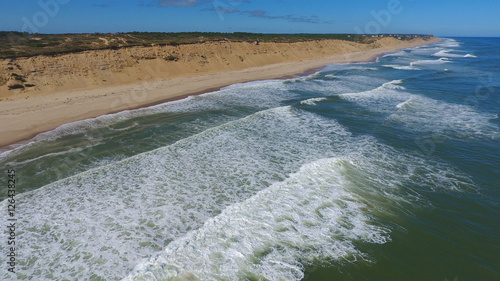 Εκτύπωση καμβά Ocean and Beach Aerial at the Cape Cod National Seashore