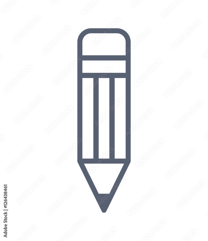 pencil school supply isolated icon vector illustration design pencil school supply isolated icon vector illustration design