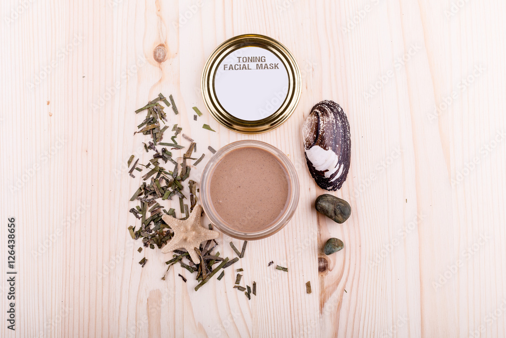 organic handmaded facial mask seaweed shell organic handmaded facial mask seaweed shell