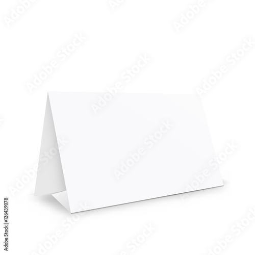 Blank white paper stand holder © logos2012
