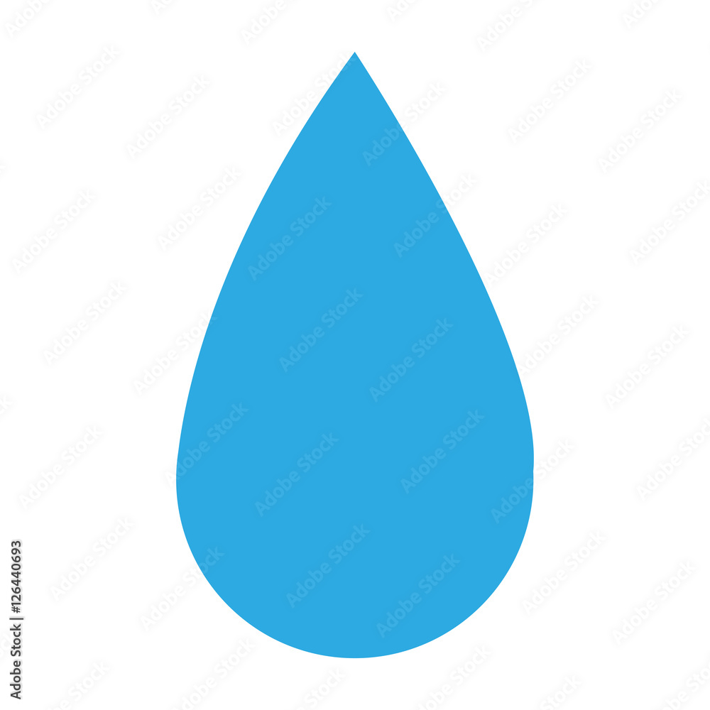 blue water drop icon over white background. vector illustration blue water drop icon over white background. vector illustration