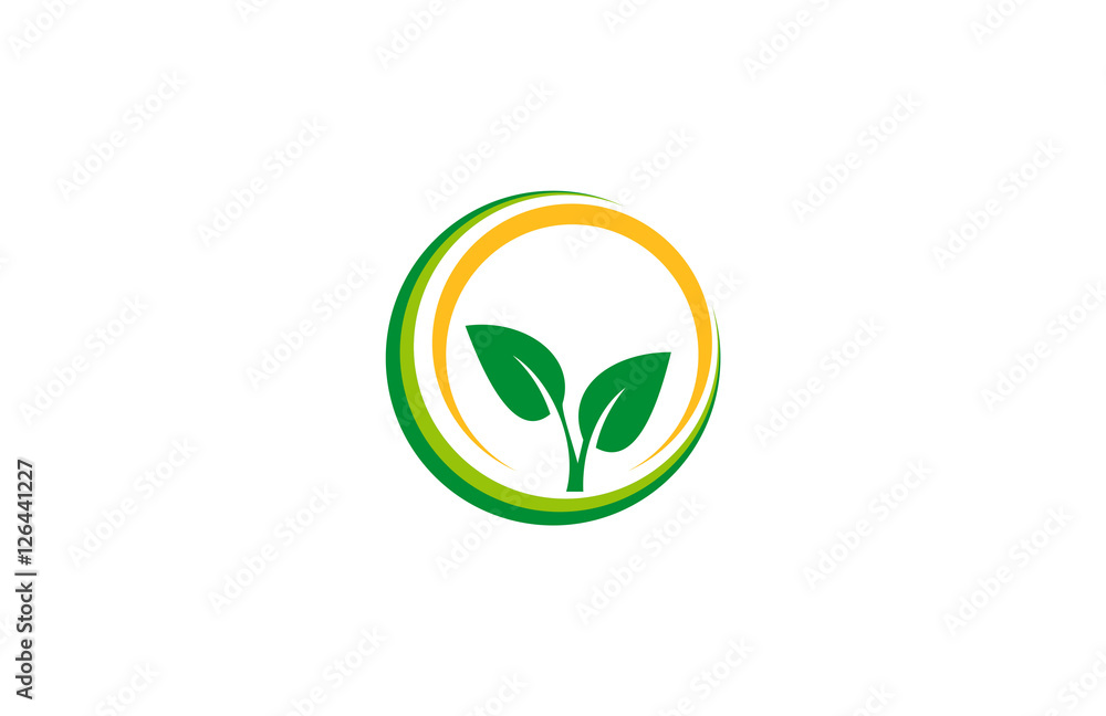 circle leaf farm logo circle leaf farm logo