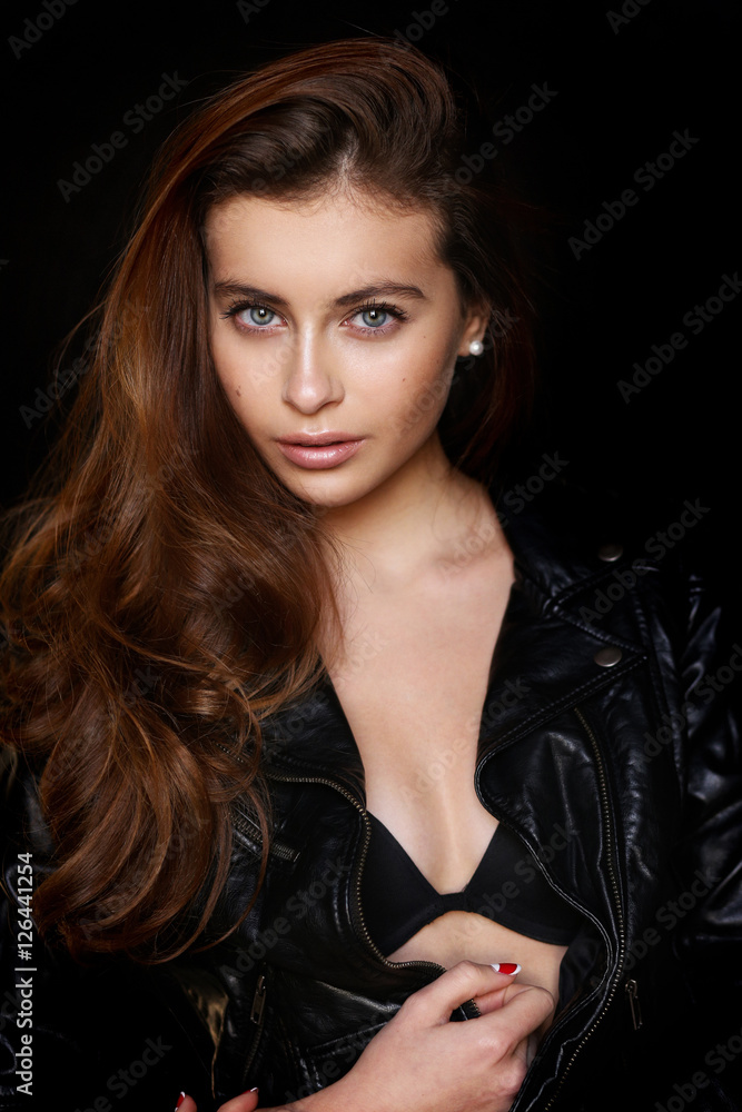 Beautiful young female brunette Beautiful young female brunette