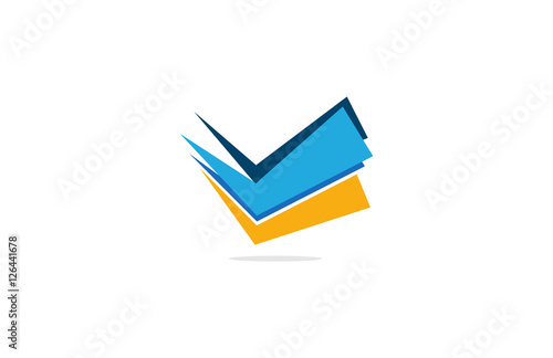 v check business finance logo