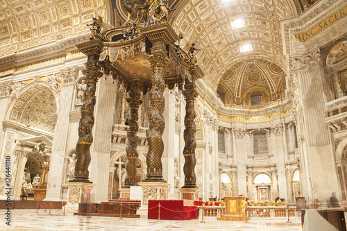 Fototapeta Church interior in Vatican city