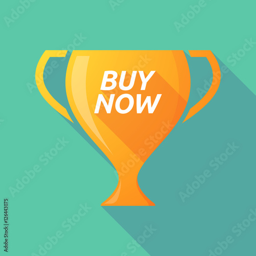 Long shadow award cup with    the text BUY NOW
