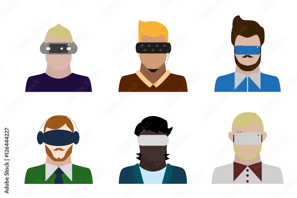 People with VR headsets People with VR headsets