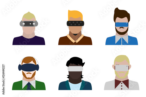 People with VR headsets