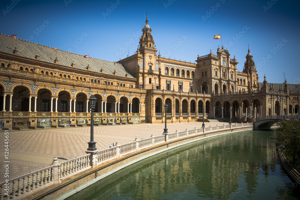 Plaza de Espana a masterpiece of architecture in Seville