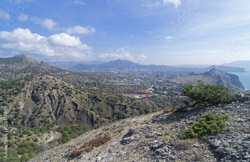 The view from the mountainside. Crimea, September.