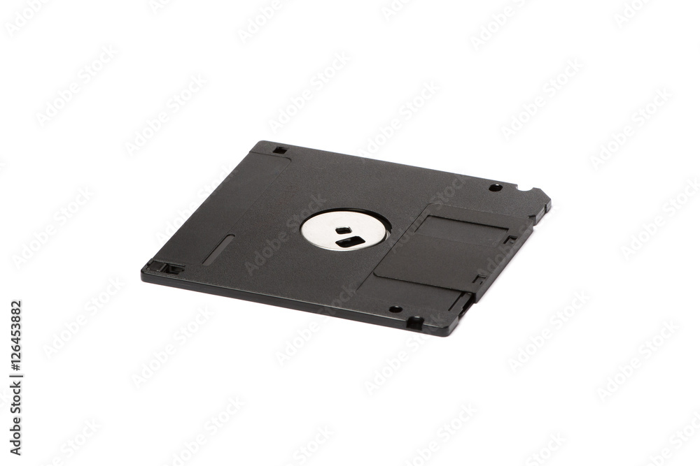 One all black floppy disk One all black floppy disk