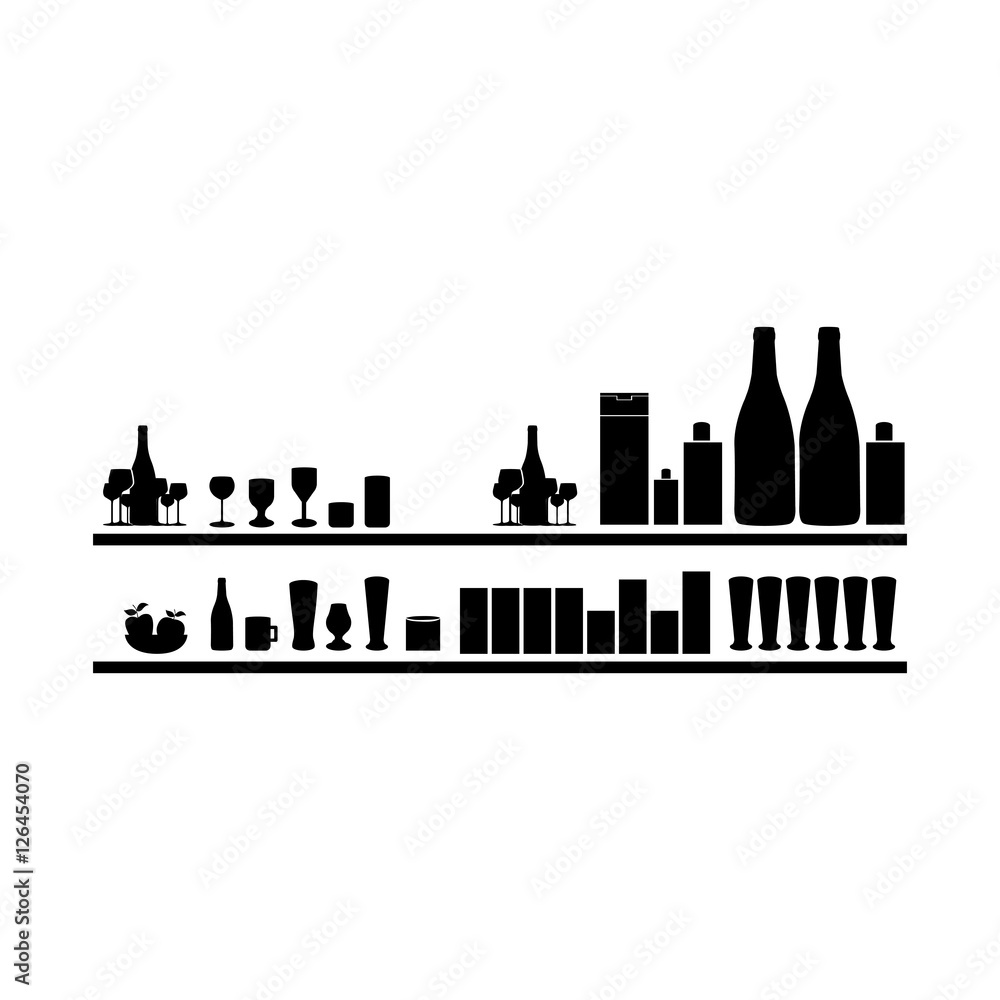 drinks bar icon image vector illustration design 