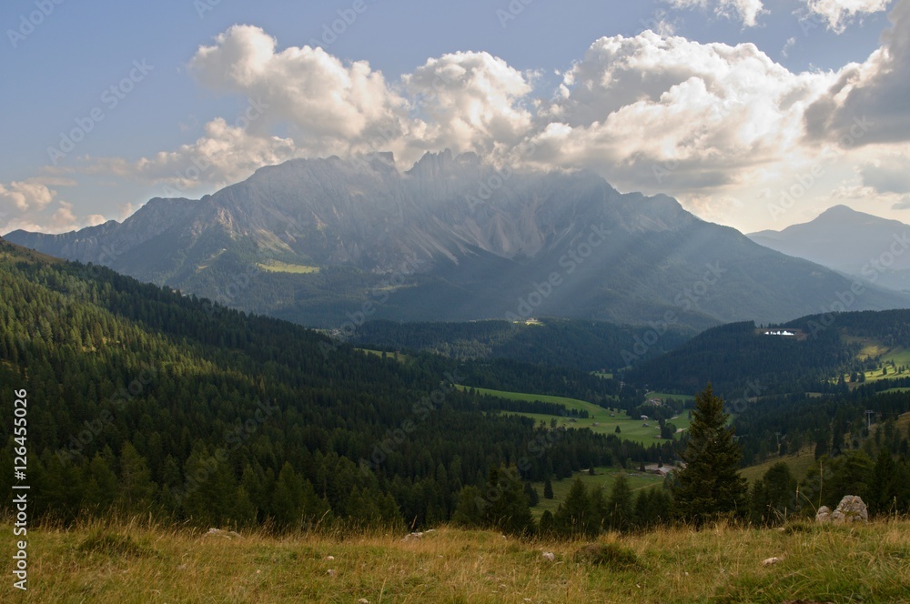 Latemar mountains in the Dolomites/Dolomiti, Italy
