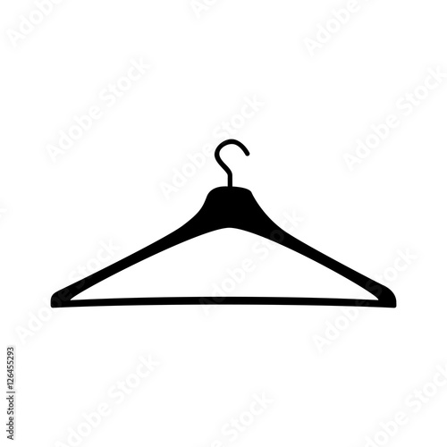 clothing hanger icon image vector illustration design 