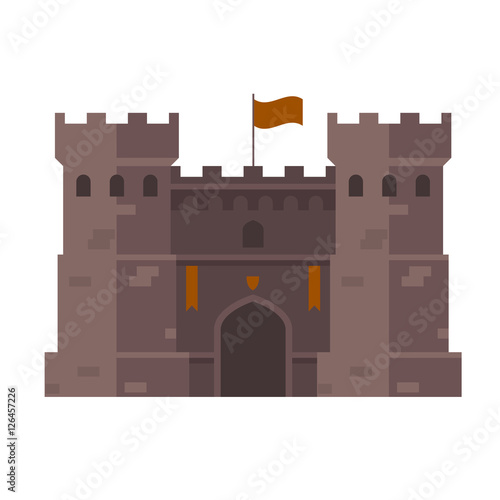 Medieval stronghold - old fortress towers