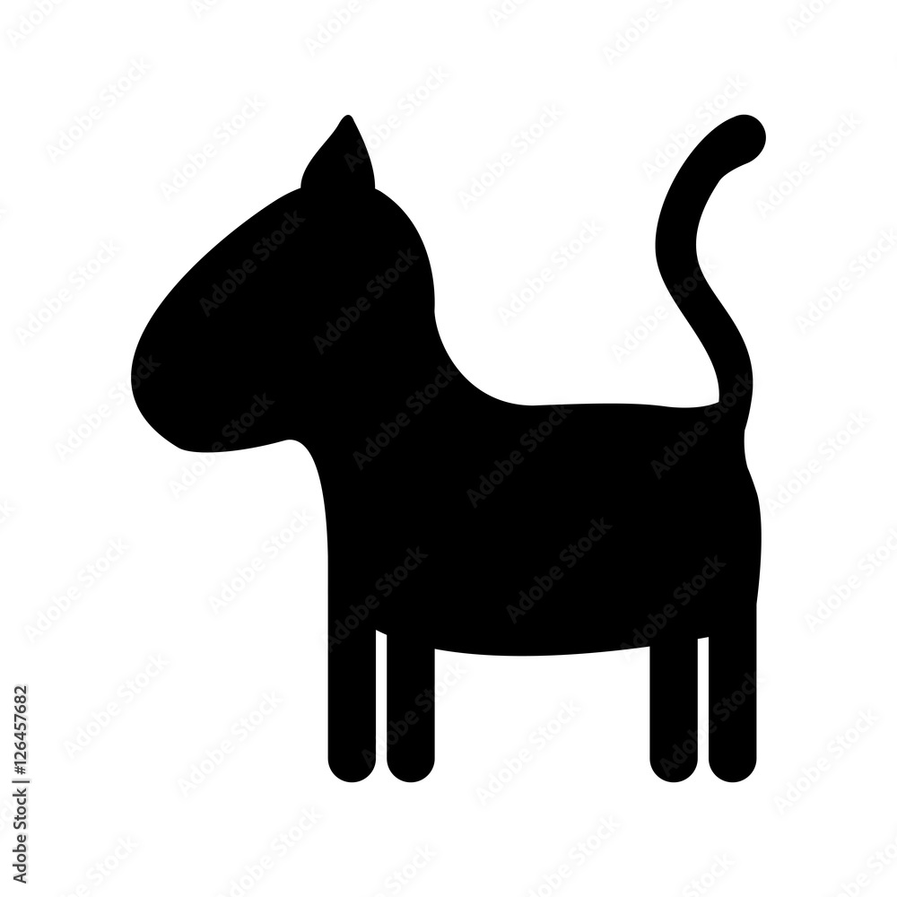 pet dog icon image vector illustration design 