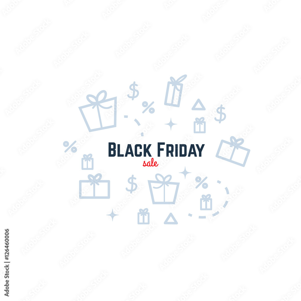 Black Friday sale design template. Black Friday banner. Vector illustration Black Friday sale design template. Black Friday banner. Vector illustration