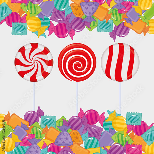 sweet candy shop icon vector illustration graphic design
