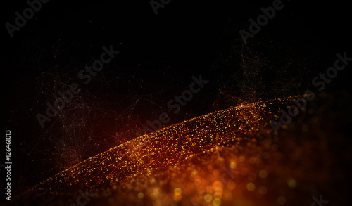 Technology background/Technology background abstract background with connecting dots and lines. Connection structure digital communication. Earth futuristic technology abstract background.