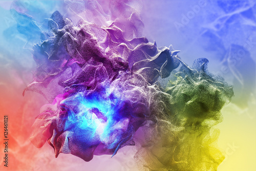Beautiful abstract dust storm, 3d illustration