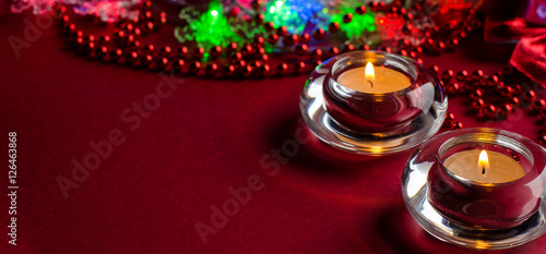 Wallpaper Mural Christmas composition with candles Torontodigital.ca