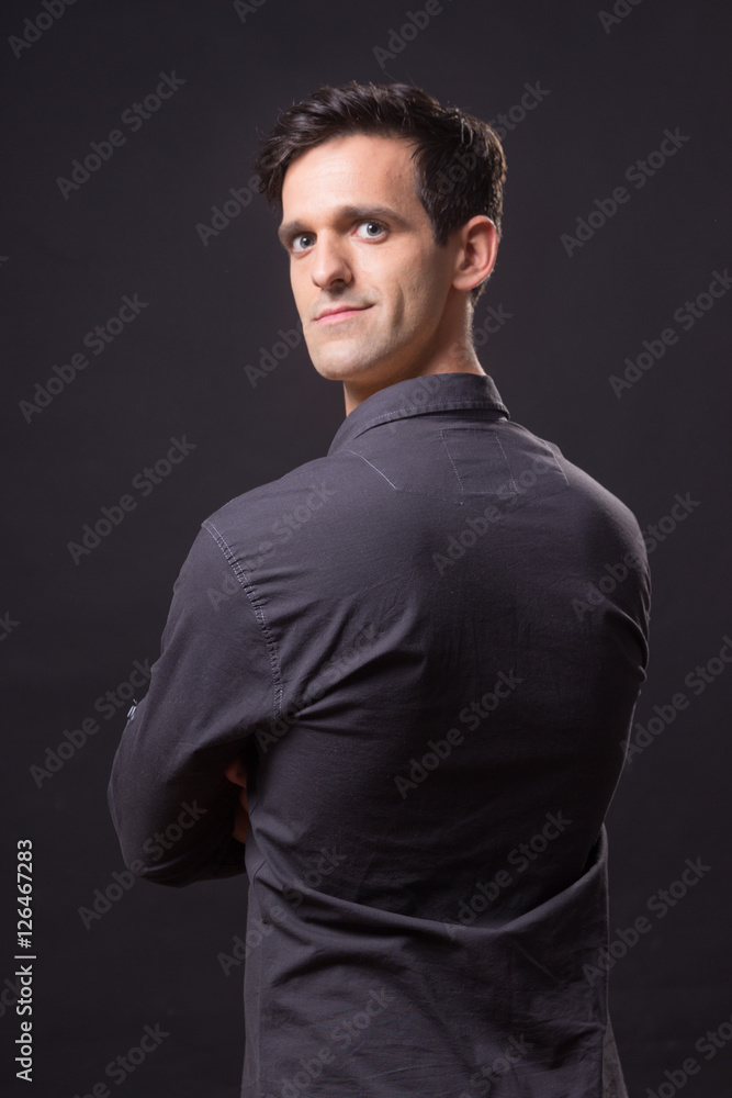 Obraz premium photo manipulation, head face backwards