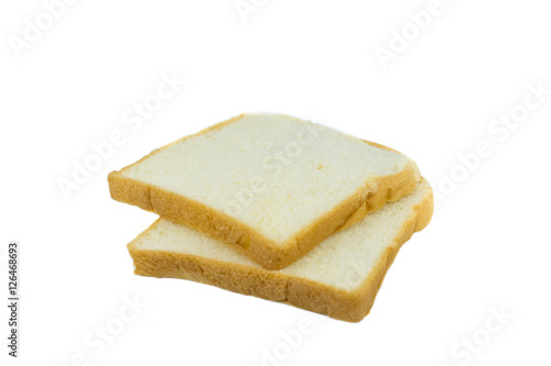  bread slice isolated on white background