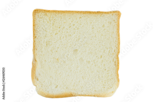  bread slice isolated on white background