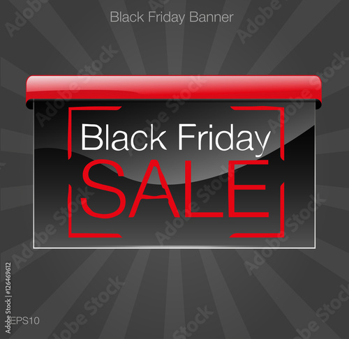Black friday sale. Banner black style