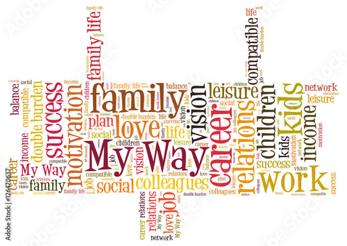 My way word cloud