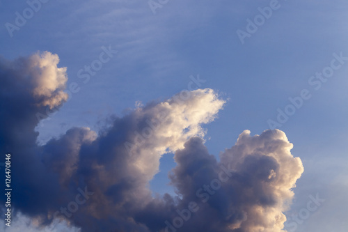 cumulus clouds in the sky