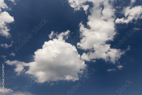 cumulus clouds in the sky