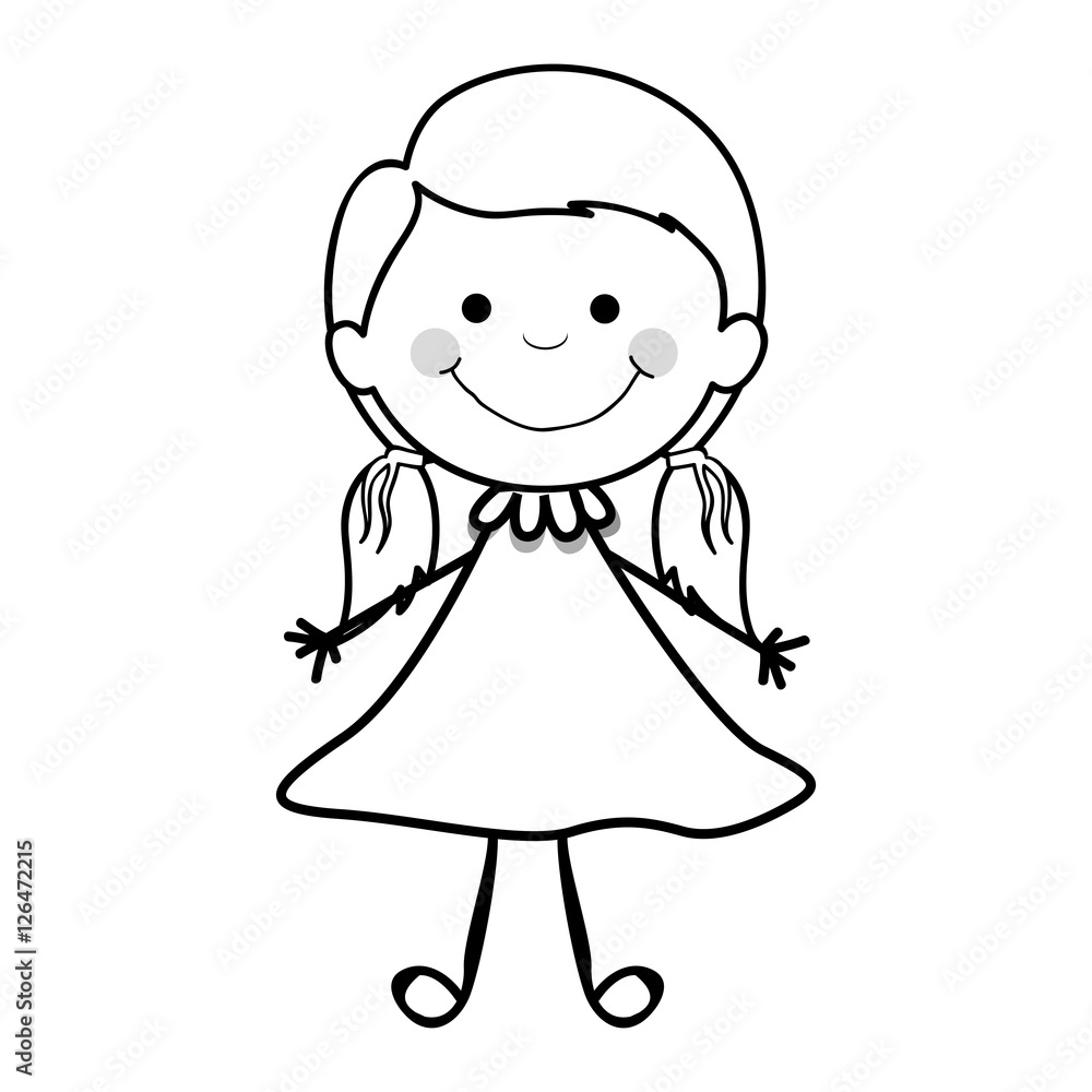 girl child icon image vector illustration design girl child icon image vector illustration design
