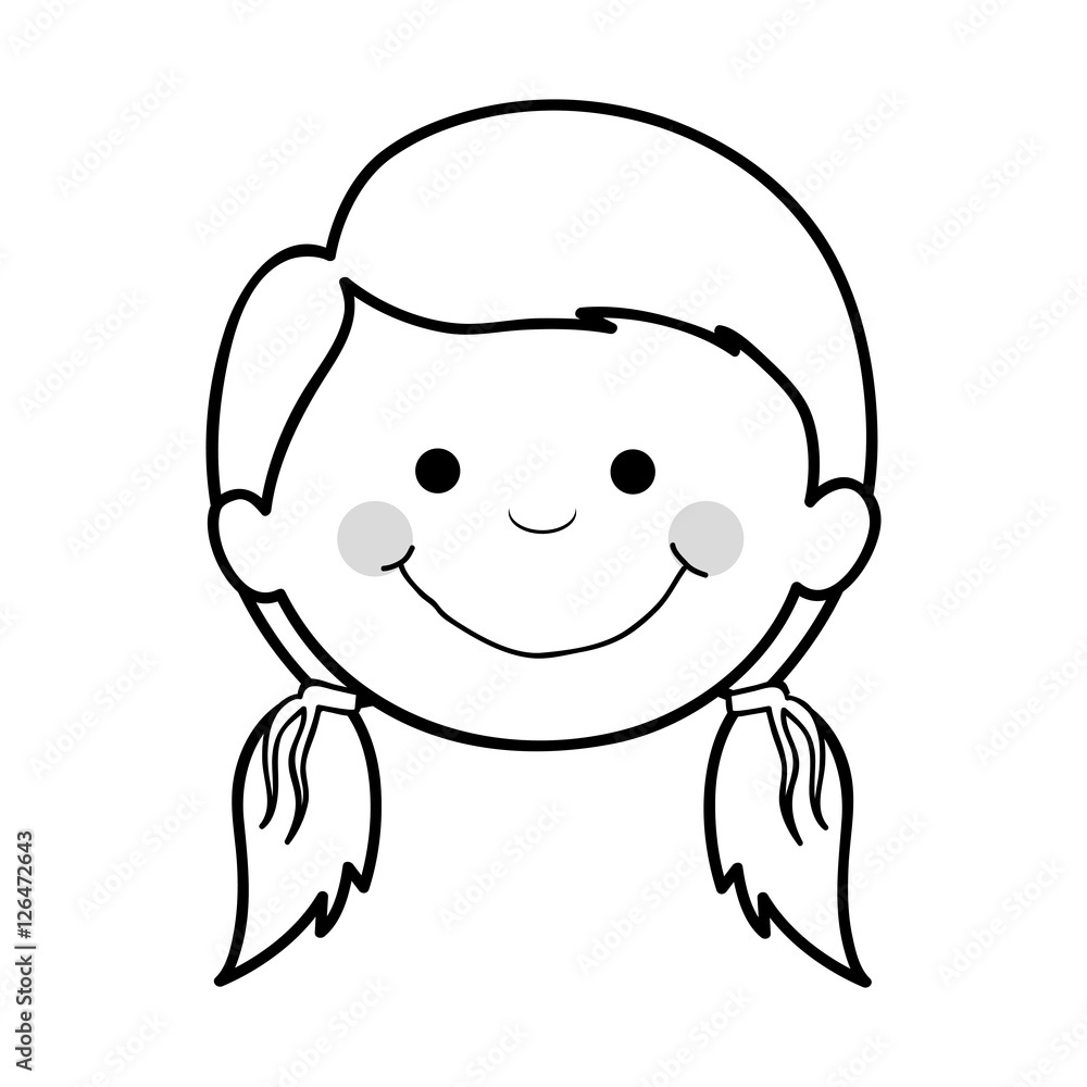 girl happy child icon image vector illustration design girl happy child icon image vector illustration design