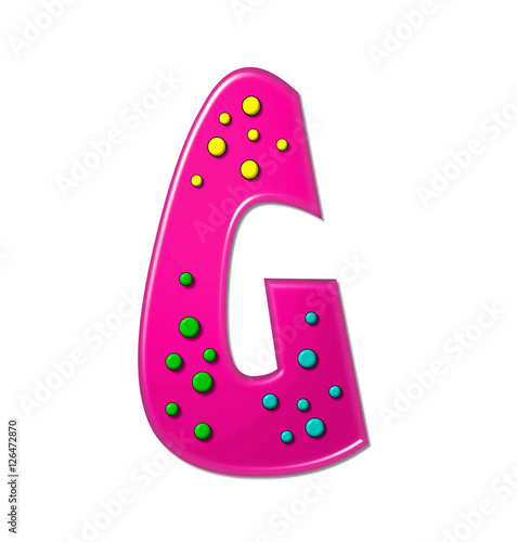 Alphabet Polka Dot Party G