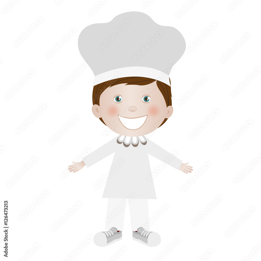 child dressed as chef icon image vector illustration design child dressed as chef icon image vector illustration design