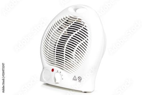 Electric heater isolated on white background.