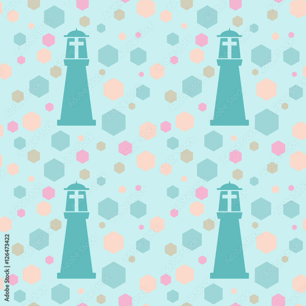 Colorful seamless pattern with Christian symbols. Bible, church and religious elements. Colorful seamless pattern with Christian symbols. Bible, church and religious elements.