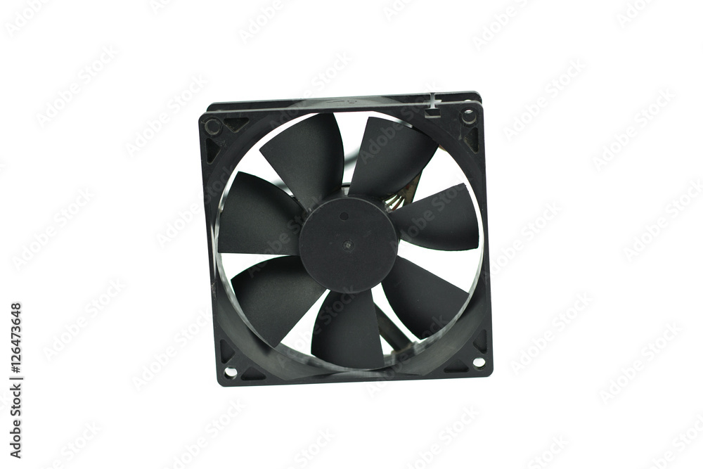 Computer fan isolated on a white background Computer fan isolated on a white background