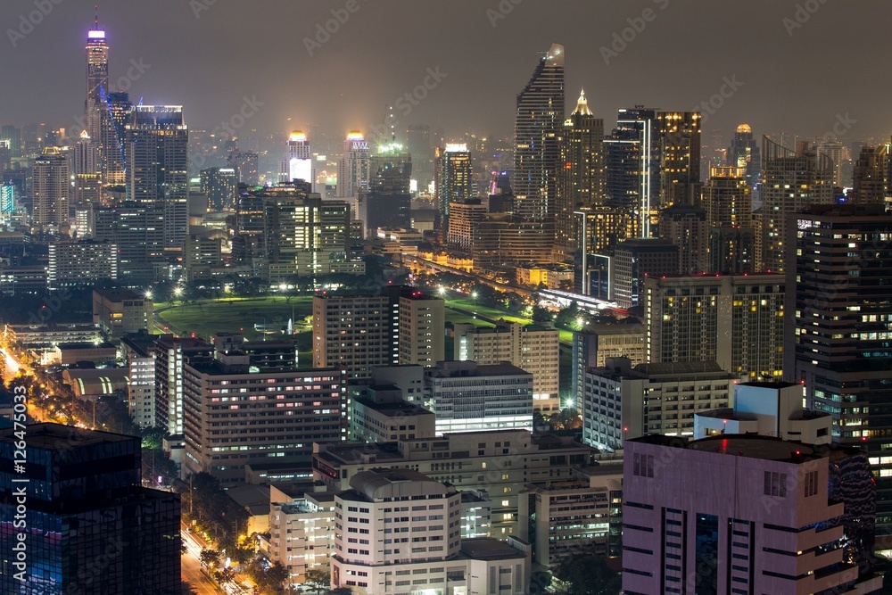 Obraz premium Bangkok view by night