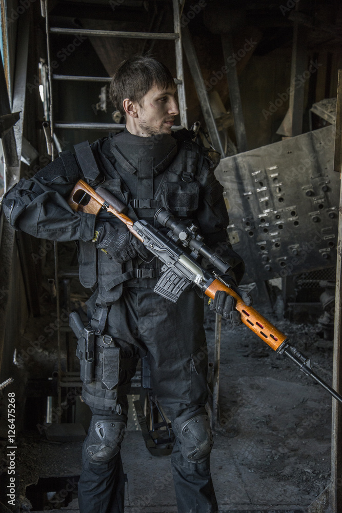 Russian special forces training at a military training ground. Russian special forces training at a military training ground.
