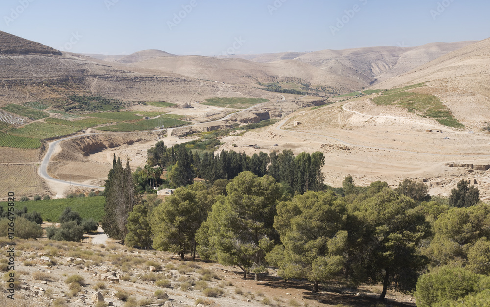 Landscape of the Jordan valley