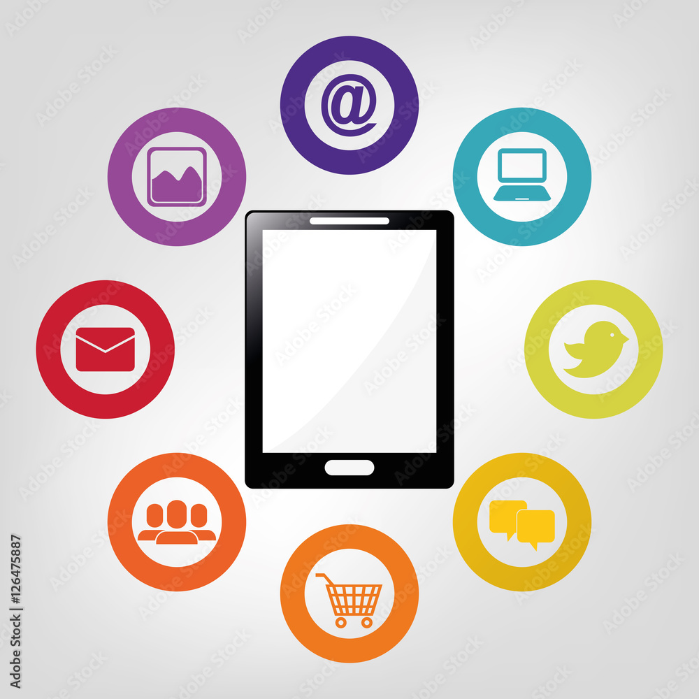 Social media and networking icon vector illustration graphic design Social media and networking icon vector illustration graphic design