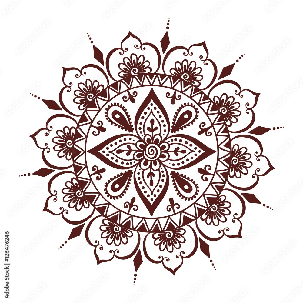 Mehendi pattern illustration Mehendi pattern illustration