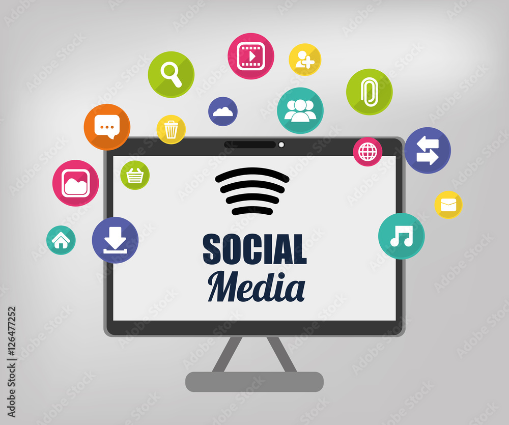 Social media and networking icon vector illustration graphic design Social media and networking icon vector illustration graphic design