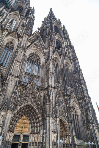 View of Koln cathedral in old town, Germany