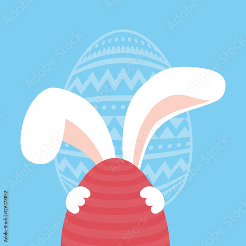 Happy easter card icon vector illustration graphic design