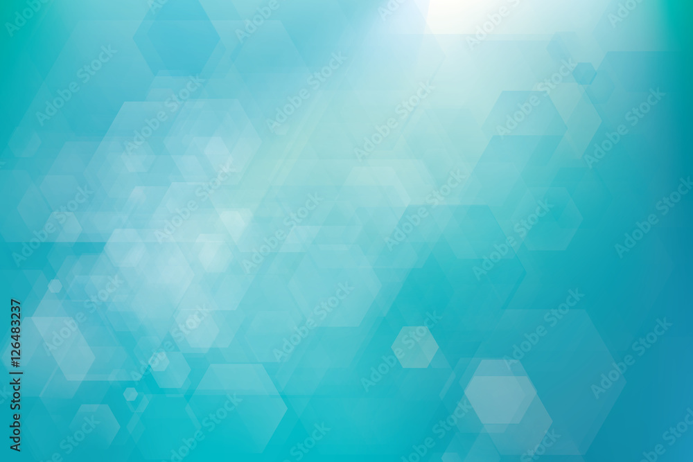 Obraz premium Vector abstract green light bokeh background.