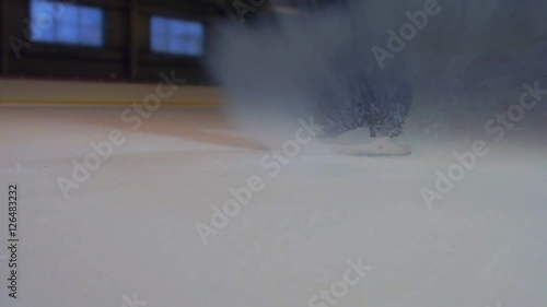 Quick Stops a Skater on Ice