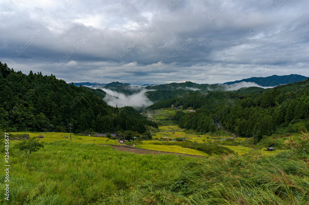 Yotsuya No Semmaida village and rice fields